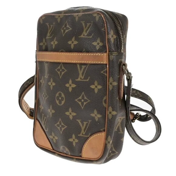 LOUIS VUITTON Danube Shoulder Bag Monogram Leather Brown France - Picture 11 of 11